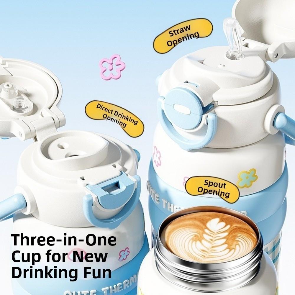 Large Capacity Bounce Insulated Cup Double Drink Vacuum-insulated Bottle School