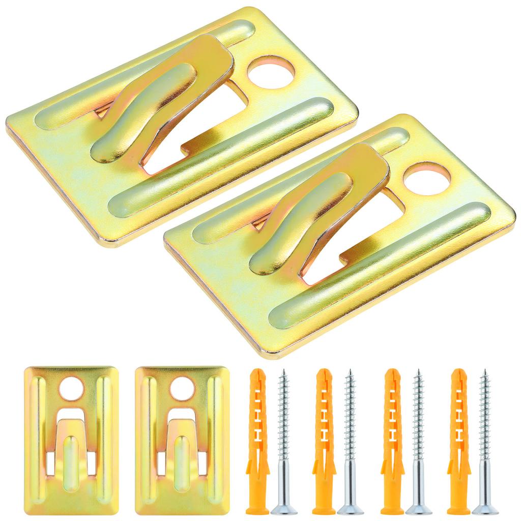 4Pcs Water Heater Wall Mounting Bracket Set for Hollow Walls High Load Capacity Support Hook with Screws Anchors Space Saving