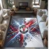 Tappeto in Flanella Stampato Manchester United Antiscivolo Morbido Poliestere Tappeto per Pavimento Tappetino Decorativo per Interni per Camera da Letto Soggiorno Divano