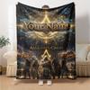 Name Custom Assassin Creed Print Flannel Blanket High Quality Warm Comfortable Cover for All Seasons Perfect for Gifts Home Decor
