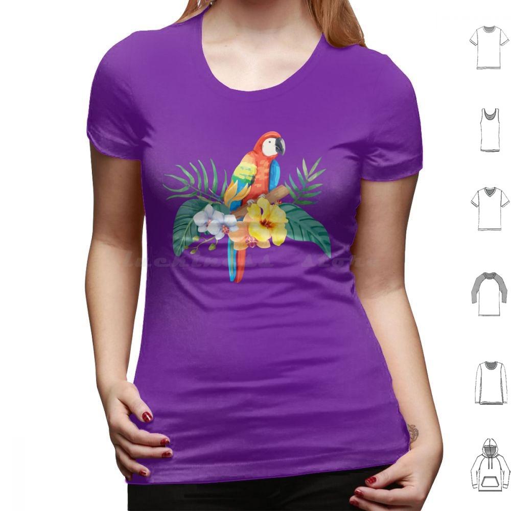 Tropical Parrot T Shirt Cotton Men Women DIY Print Parrothead Buffett Shark Tropical Volcano Parrot Margaritaville Beach