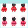 Game Red Squid Guard Worker Staff Plush Toys Front Man 001 456 218 Doll Stuffed