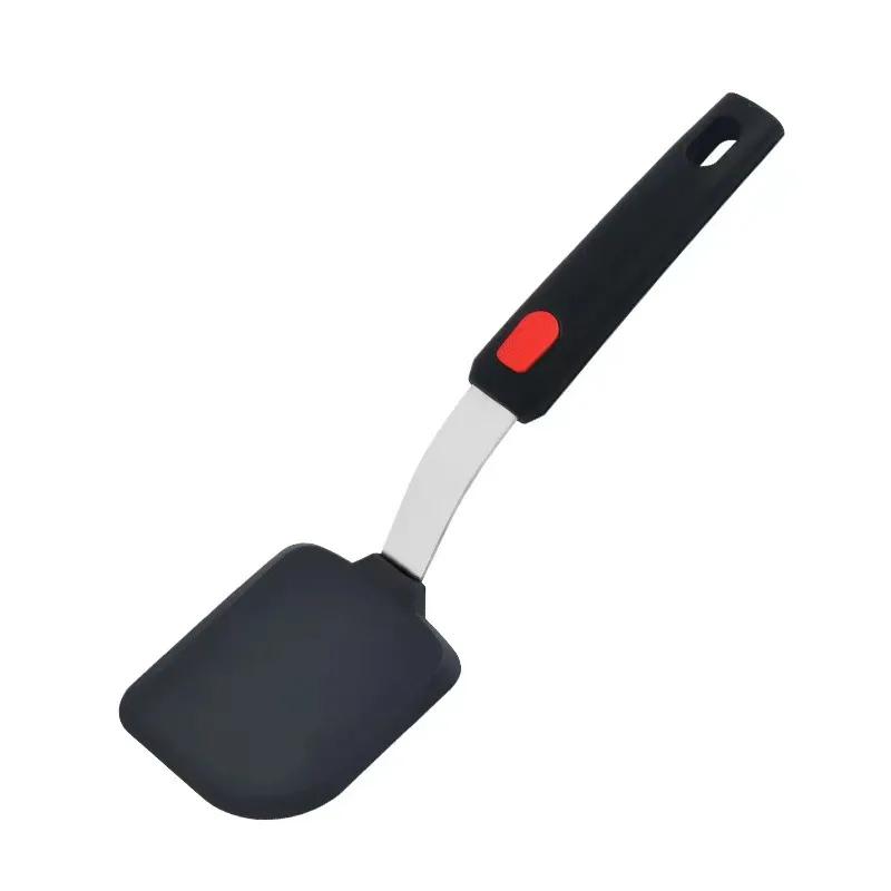 Silicone Kitchenware Set, Stainless Steel Handle Spatula, Kitchen Utensils, Cooking Spatula, Silicone Pot Spatula, 5 Types