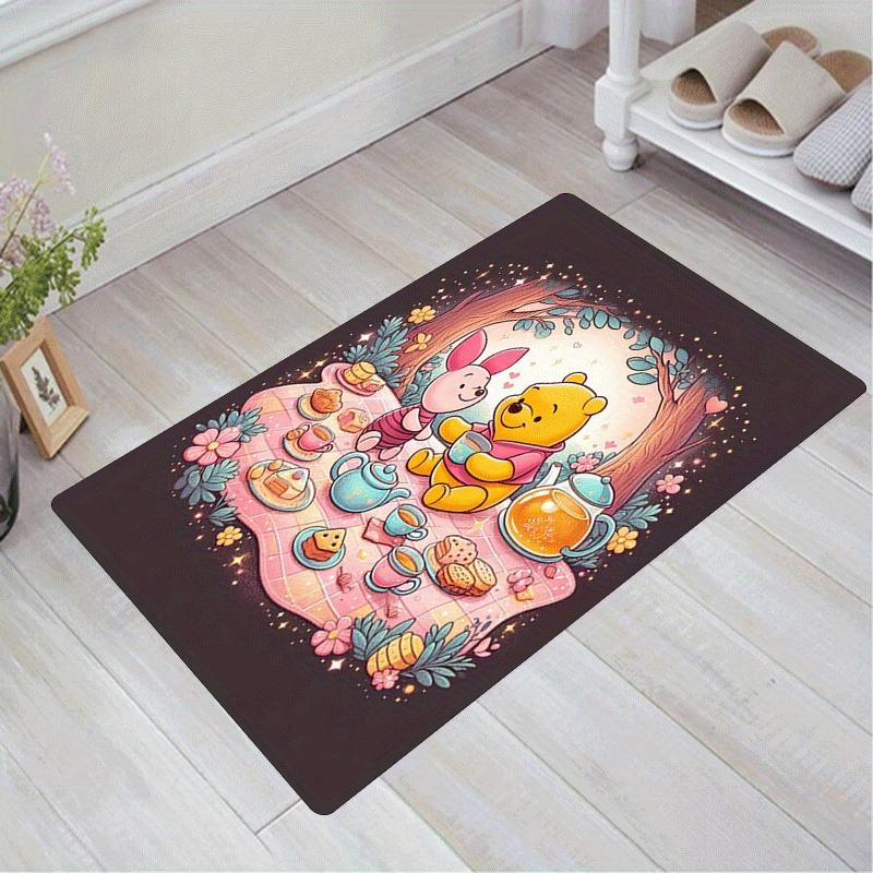

1pc Winnie The Pooh Pattern Area Rug Soft Flannel Floor Mat for Living Room,Office,Bedroom and Carpet,Sofa Coffee Table Floor Mat 60cm by 90cm