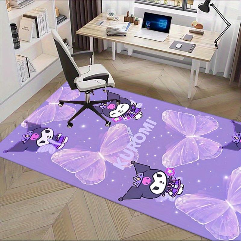 Office Rug Kuromi, Fairy Anti-Slip Rug, Machine Washable for Living Room, Bedroom, Office, Multiple Sizes, Bedroom Mat, Decorative Mat, Durable Mat, L