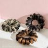 Korean Leopard Print Plush Elastic Hair Ties - Autumn/Winter Collection