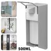 500ml Wall Mount Soap Dispenser, Automatic Press for Hand Sanitizer Shampoo Shower Gel, Refillable for Home Hotel Bathroom