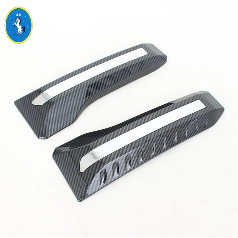 Auto Front Bumper Fog Lights Lamps Eyebrow Frame Decor Cover Trim Accessories For Toyota Land Cruiser 250 Prado LC250 2024 2025