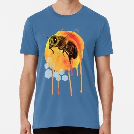 

Honey Bee Watercolour Size S to 5XL Made in the USA T shirt 4XL