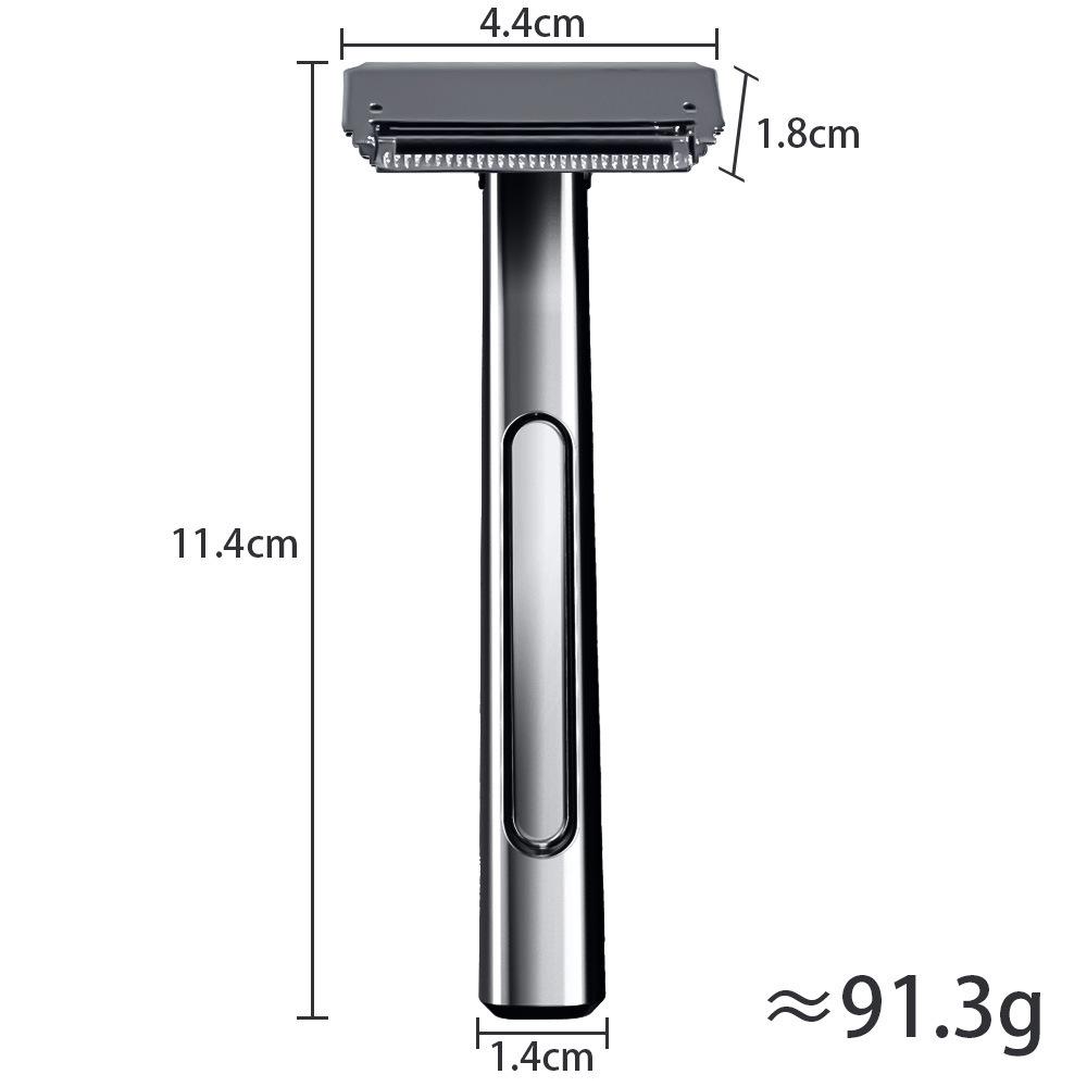 Classic Double-Layer Metal Razor Stand for Manual Shaving Razors