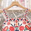 Girls' Fashionable Dress for Summer, Children's Casual Printed Halter Top Dress
