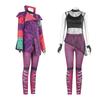 Descendants 4 Little Red's Rise Mara Purple Cosplay Set - Stage Performance Outfit