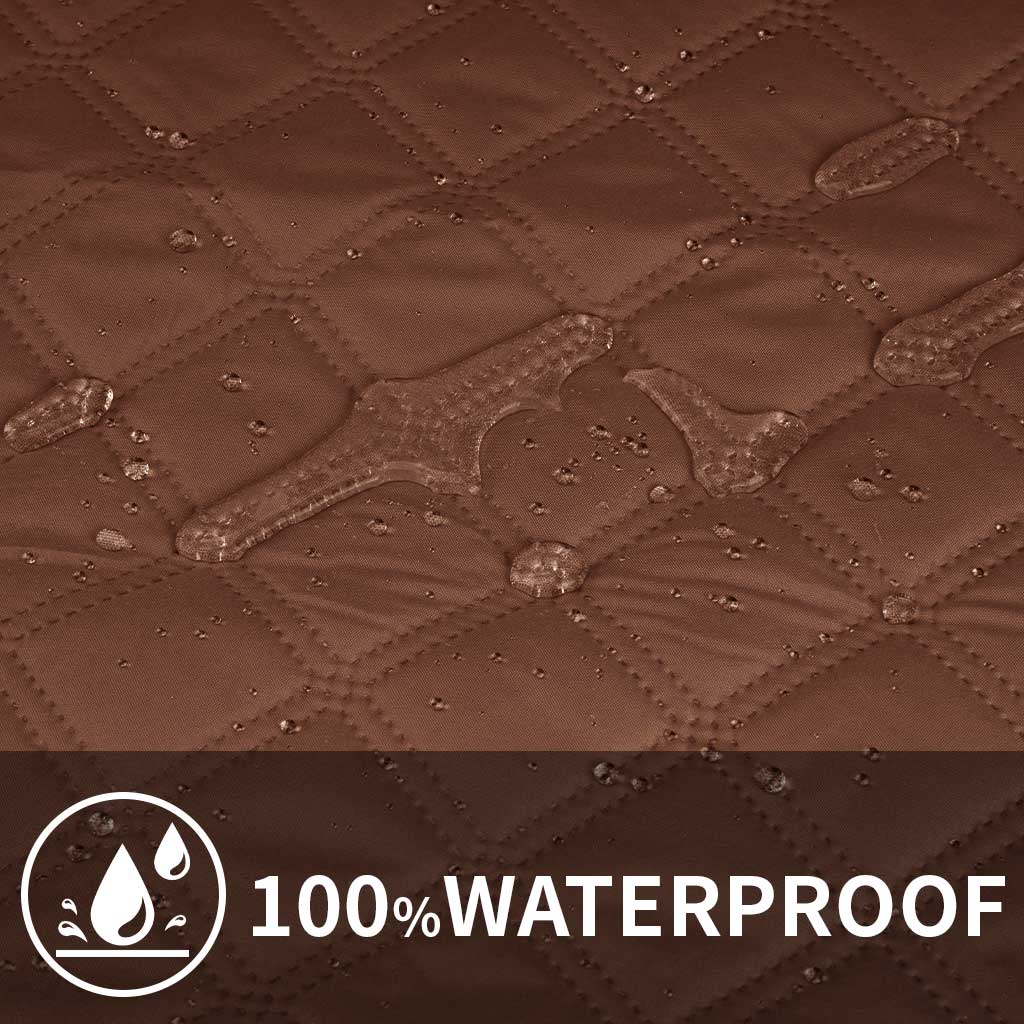 100 Waterproof Recliner Sofa Cover Quilted Armchair Non Slip Slipcover Washable For Pets Kids Home Protector with Elastic Strap 1 Seater коричневый 6280₽