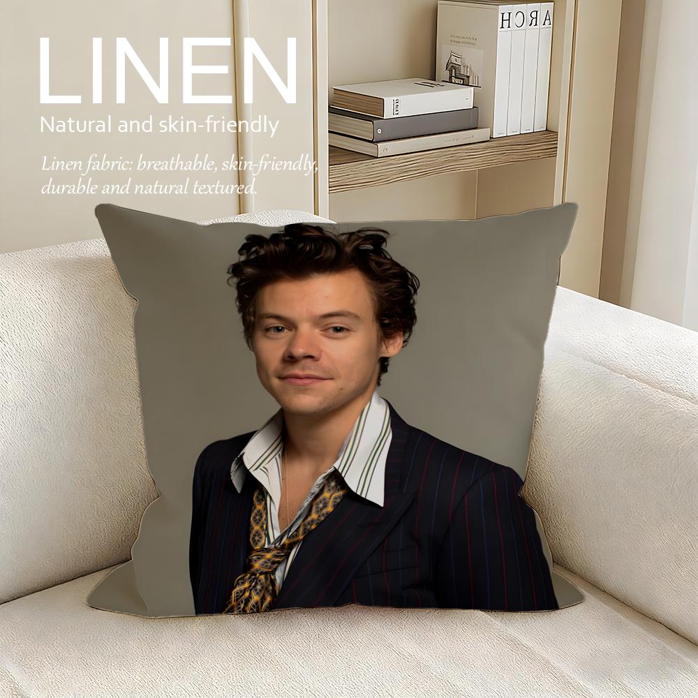 Music Harry Styles Cushion Cover Pillowcase Set Pcs x x Breathable Washable Sofa Cushion Cover