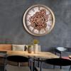 Giant Wall Clock 37cm Living Room Bar Wall Clock Decoration Mechanical Style Gear Can Turn Oversized Clock