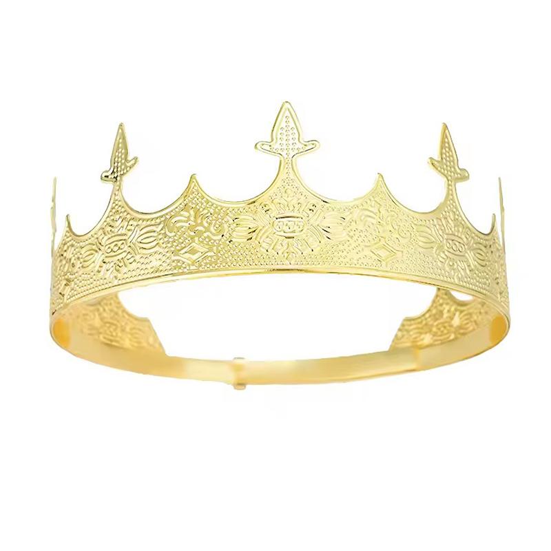 

Простая корона короля на бар-мицву, обруч для волос, западные княжеские короны, повязка на голову, аксессуары для волос, круглые тиары, украшения для волос