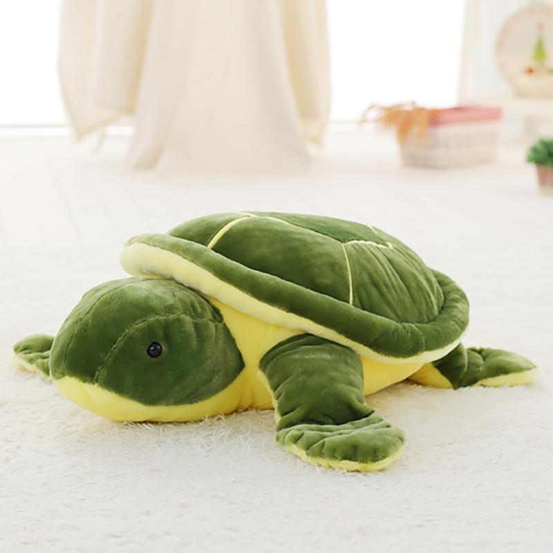 35Cm Green Tortoise Plush Pillow Stuffed Ocean Animal Cartoon Cushion Sofa Home Sofa Chair Floor Decoration Gift