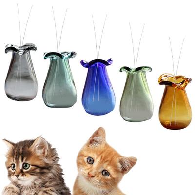 Miniature Vase Set Mini Glass Flowerpot Vase DIY Furniture Toys Dollhouse Miniature Accessories