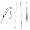 Trendy Catholic for Cross Sublimation Necklaces Rosary Necklace for Family Membe