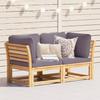 VidaXL Garden Sofa with Cushions 2-seater Solid Acacia Wood Outdoor Sofa Set Garden Sofa Sofa 3214313
