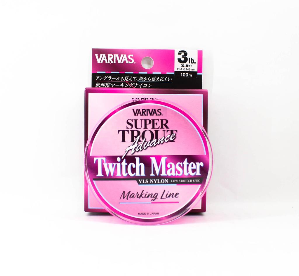 Varivas Nylon Super Trout Advance Twitch Master Line 100m 3lb Pink (0174)