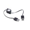 USB 2.0 Male To Female Extension Retractables Cable Data Sync Charger Cord 73cm USB Male To Female Cable