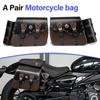 2PCS Universal Motorcycle Saddlebags Waterproof Luggage Side Storage Travel Bags Pouch Box Helmet Riding