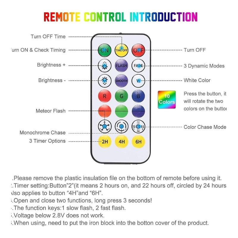 Wireless Color Altering Underwater Light With 10 Fixed pitches And 3 Adjustable Effects For Pool Lighting