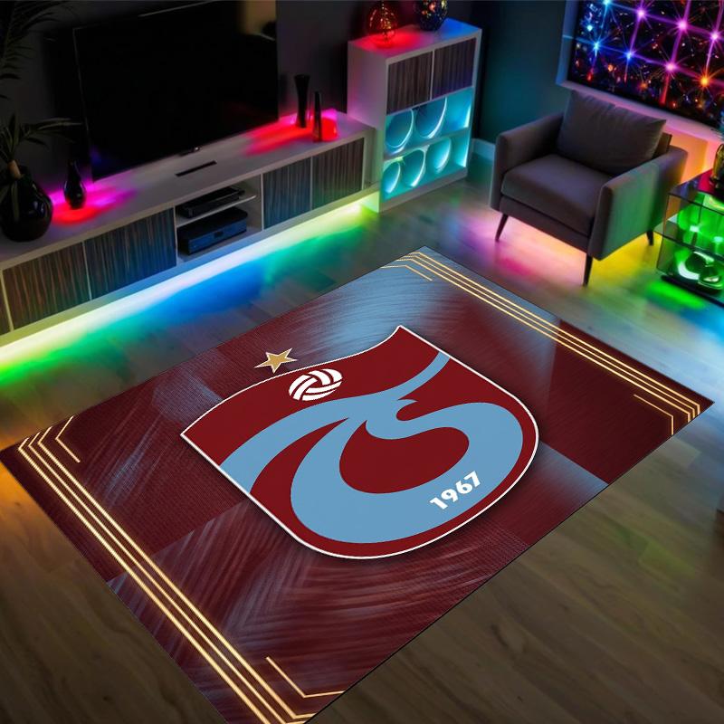 Trabzonspor FC Design Kristal Fluweel Tapijt Gezellig Niet?Antislip Bedrukt Tapijt Voor Slaapkamer Woonkamer Entree