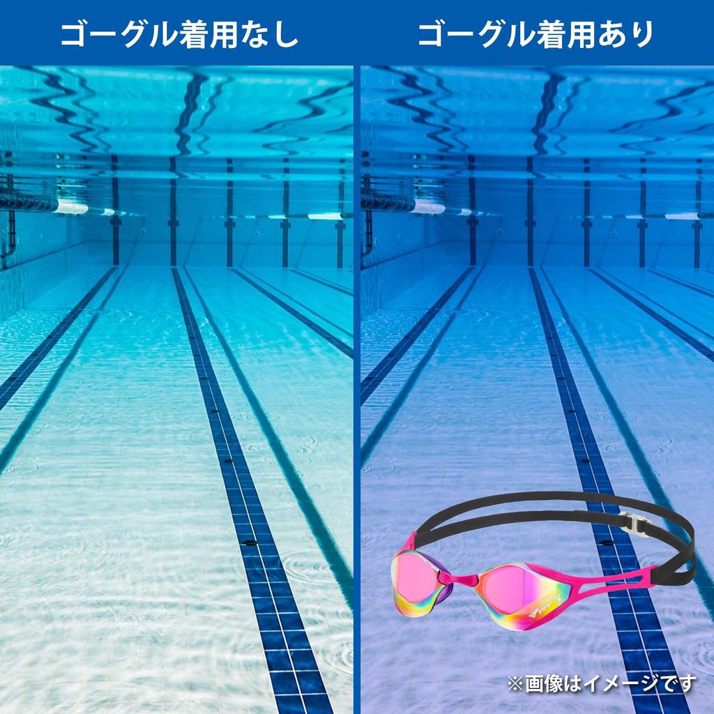 BladeFZERO Swimming Made in Mirror SWIPE Ages FINA V128SAM VOP [VIEW] Goggles, Japan, Racing, Type, Non-Cushioned, Anti-Fog Function, 10+, Approved,