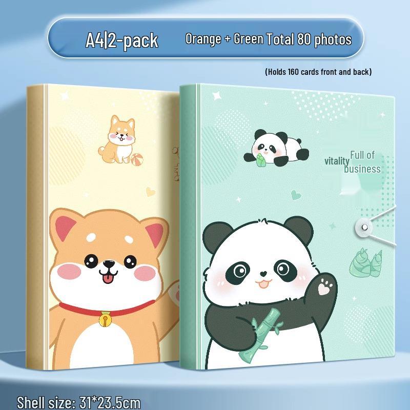 A4 Multi-Layer Transparent Document Folder with Loose-Leaf Inserts for Students