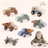 Newborn Baby Early Education Multifunctional Toy, Silicone Car Airplane Shaped Teether, Kids Molar Push Car