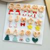 Christmas Tree Clay Cutter Christmas Clay Cutter Bows Clay Cutting Molds Easy To Use Clay Earring Cutter for Women Girls