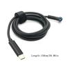 Type C To for DC 4.5x3.0mm Braided Cord Power Adapter Cable Laptop Fast Charging Power Accessories