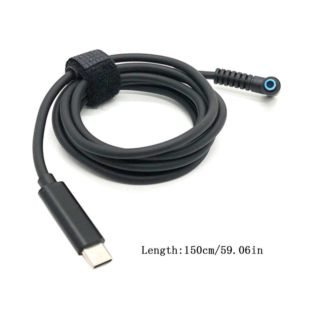 Type C to for DC 4.5x3.0mm Braided Cord Power Adapter Cable Laptop Fast Charging Power Accessories
