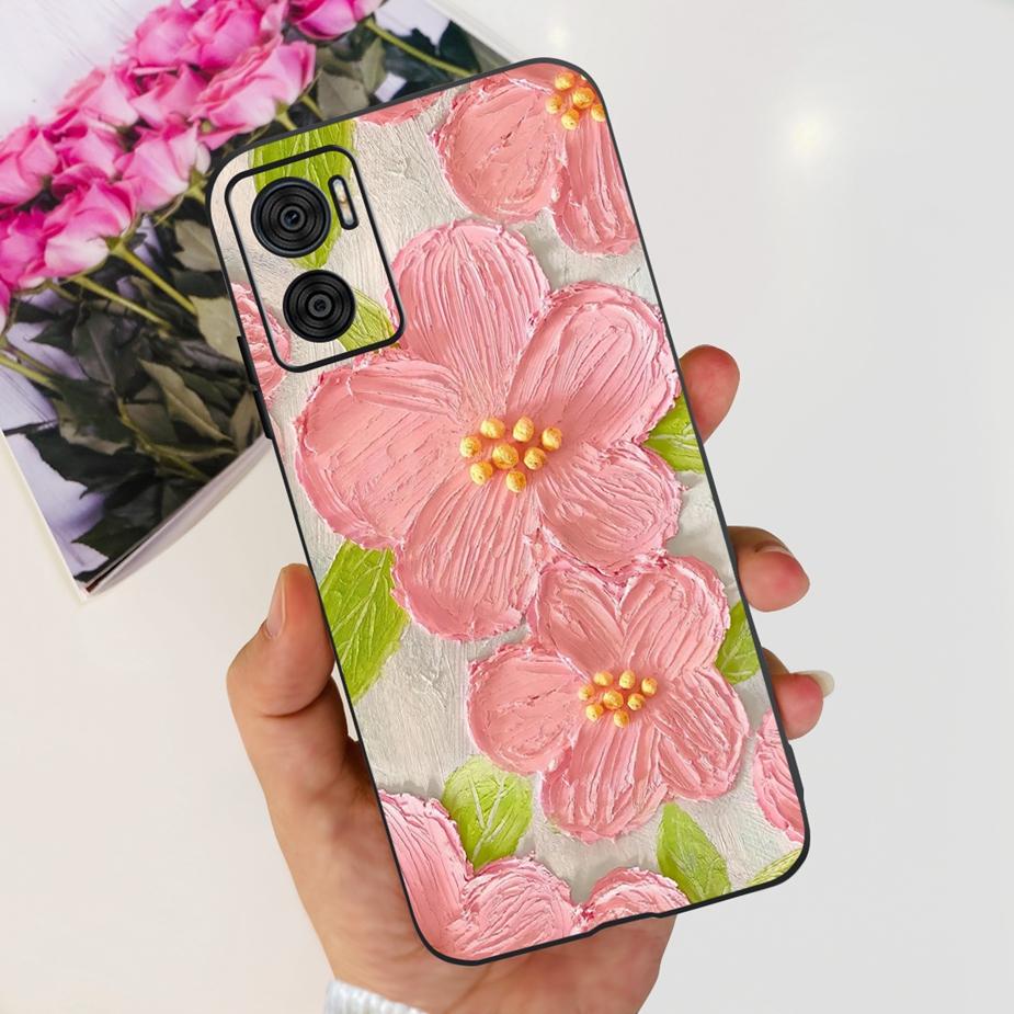 For Motorola Moto E22 Case Moto E22i New Fashion Painted Back Cover Soft Silicone Phone Case For Moto E22s E22i MotoE22 I Fundas