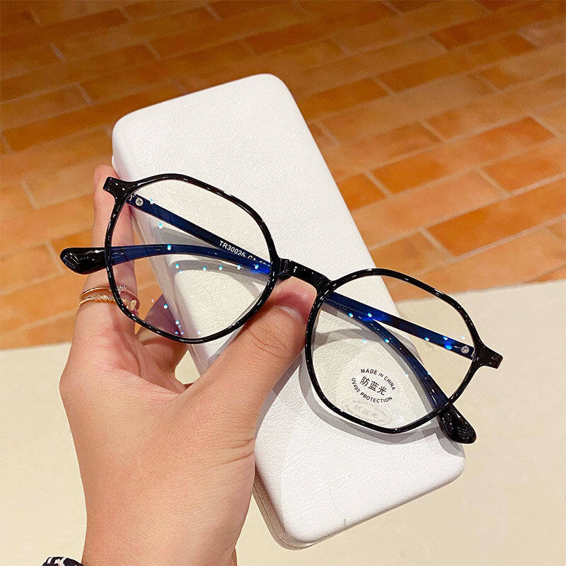 

Окуляри для читання проти синього світла Жіночі багатокутні окуляри для пресбіопії Окуляри Окуляри Окуляри з класом +100~+400 +1.50 чорний