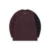 Fila Mihara Yasuhiro Kollaborationsserie Großes Logo Print Colorblock Sport Crewneck Sweatshirt Herren Sweatshirt Schwarz F11M143204F-BK