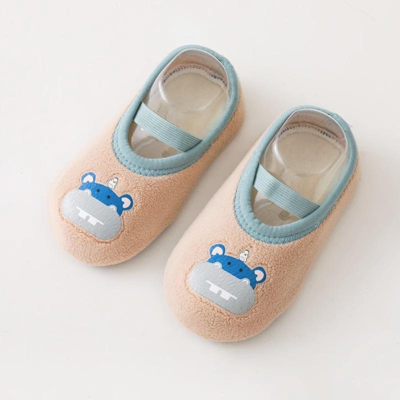 BabyThick Floor Socks for Children In Autumn and Winter Anti-slip and Cool In Winter Newborn Indoor Walking Shoes with Non-slip Soft Soles Sock Cover