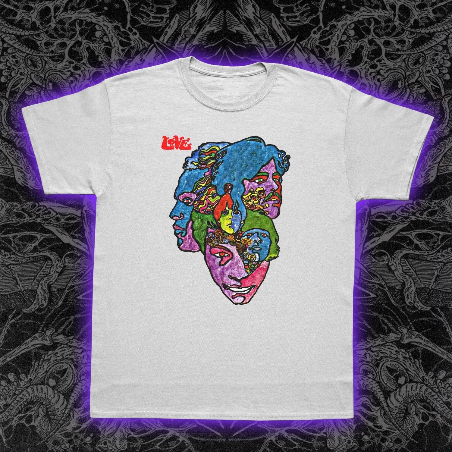 Футболка Love Forever Changes Психоделический фолк-рок 60-е Музыкальная футболка S-5XL XXXL