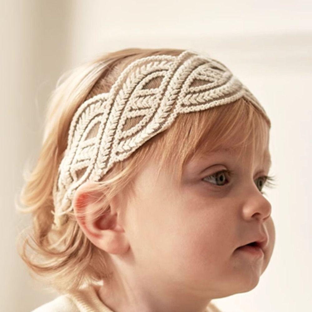 Wave Infant Hairband Embroidered Elastic Hair Hoop Fashion Lace Baby Headband  Kids