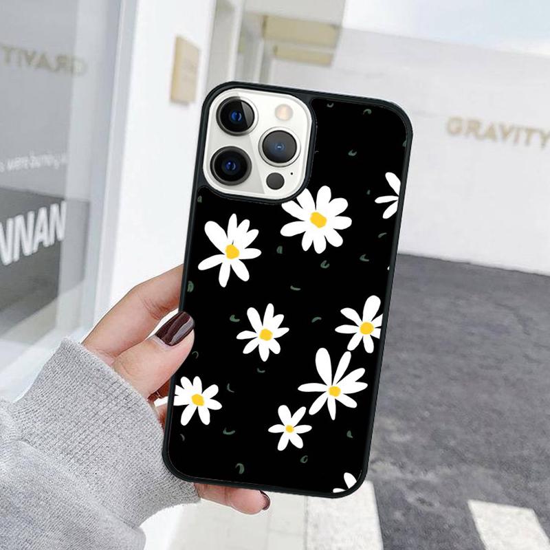 

Daisy Flower Full Screen Phone Case For iPhone 17 Air 15 16 Cover 11 13 14 Pro Max 12 Plus Max Fundas iPhone 12or12pro