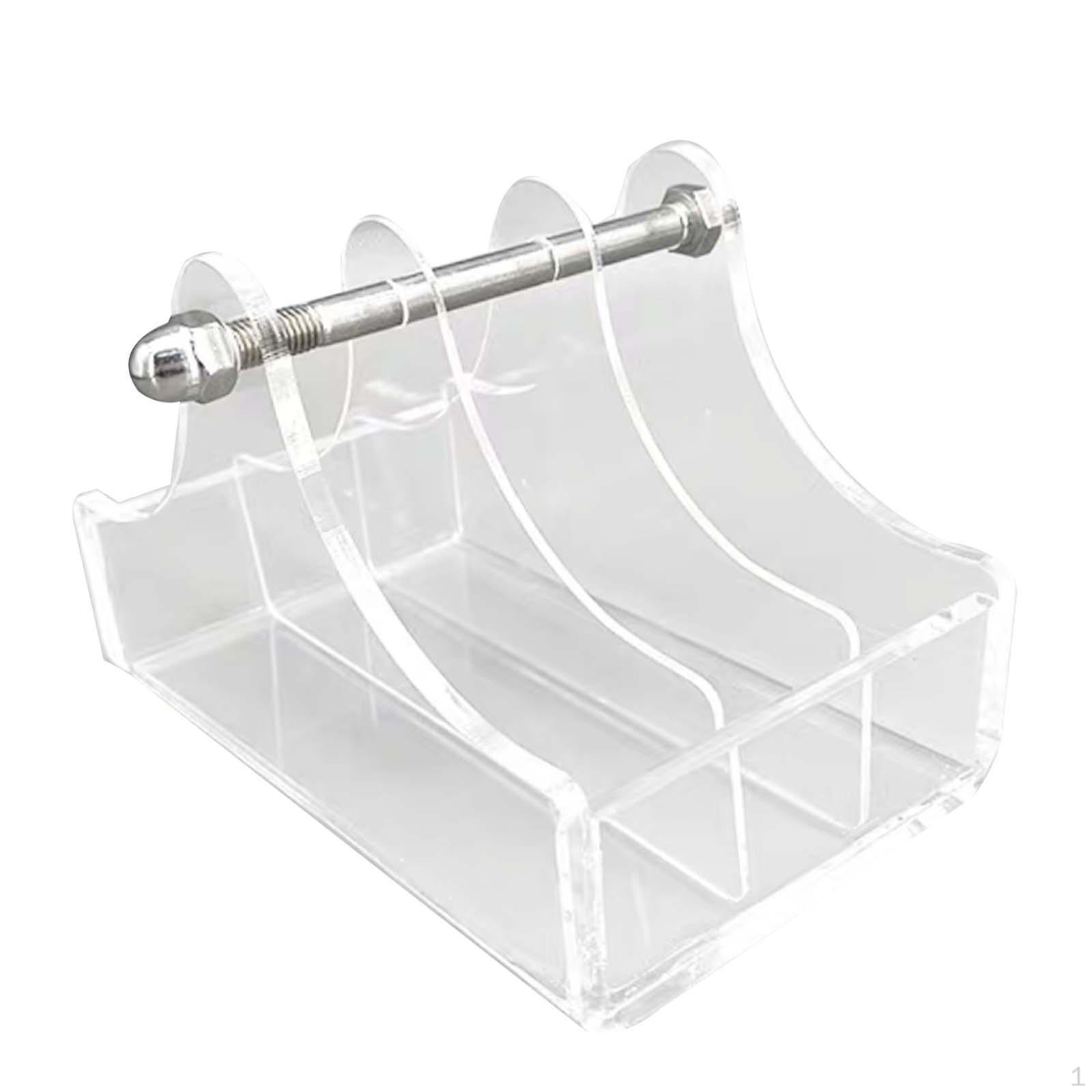 

Acrylic Ribbon Storage Rack Holder Stand Craft Room Space Saving 3 Slot