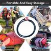1Pcs Kayak Cycling Luggage Packing Ropes Heavy Duty Bungee Cord Elastic Tie Strap String Carabiner Hooks Camping Accessories