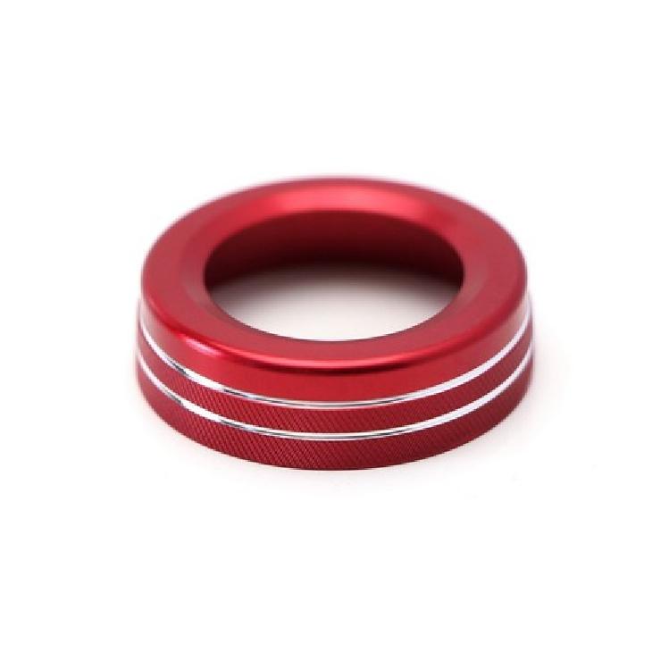 Red Stereo Volume Control Knob Cover For Mercedes A B C E S CLA GLA GLK ML GL