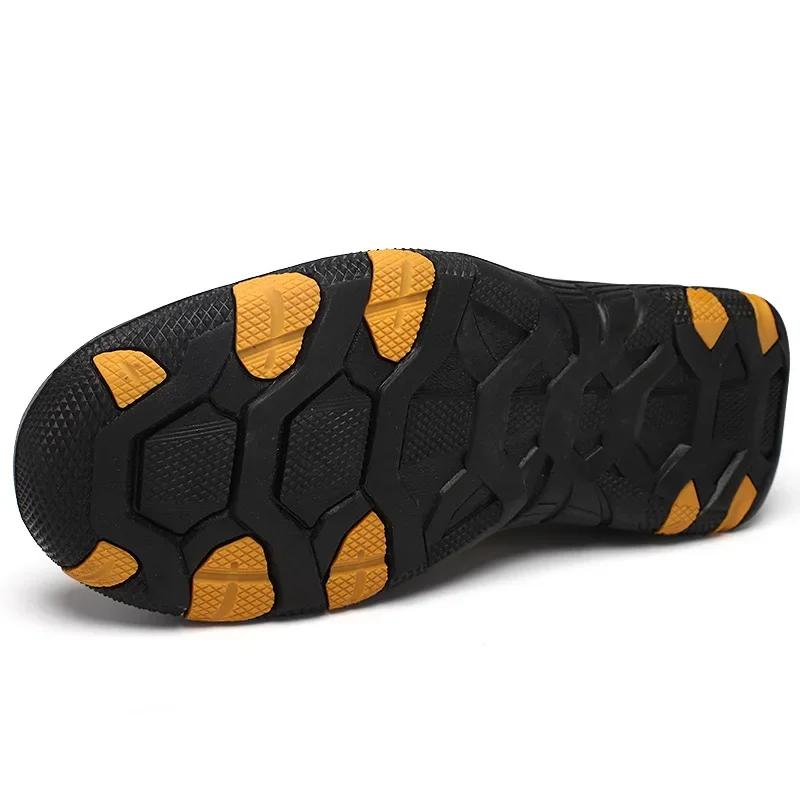 Pánské zimní mokasíny vepřové semišové kožené boty pro volný čas Lehké tenisky muži outdoor pohodlné teplé turistické boty Zapatillas Hombre