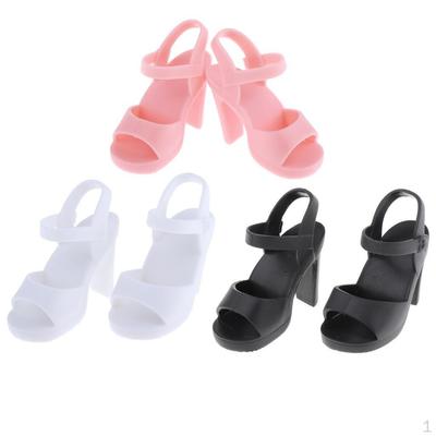 1/4 Sandals with High , 3 Pairs, for SD Kurhn, Other Size Dolls Accessories