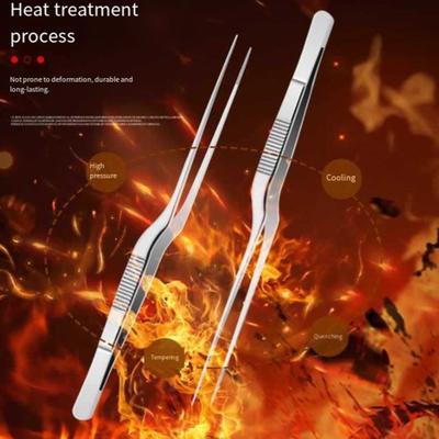 Stainless Steel Ear Tweezers Professional Earwax Removal Tools Ergonomic Non-slip Handle Heavy Duty Multi-purpose Precision Tip Metal Tweezers