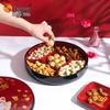 Wuhe Festive Round 5-Compartment Candy and Nut Plate