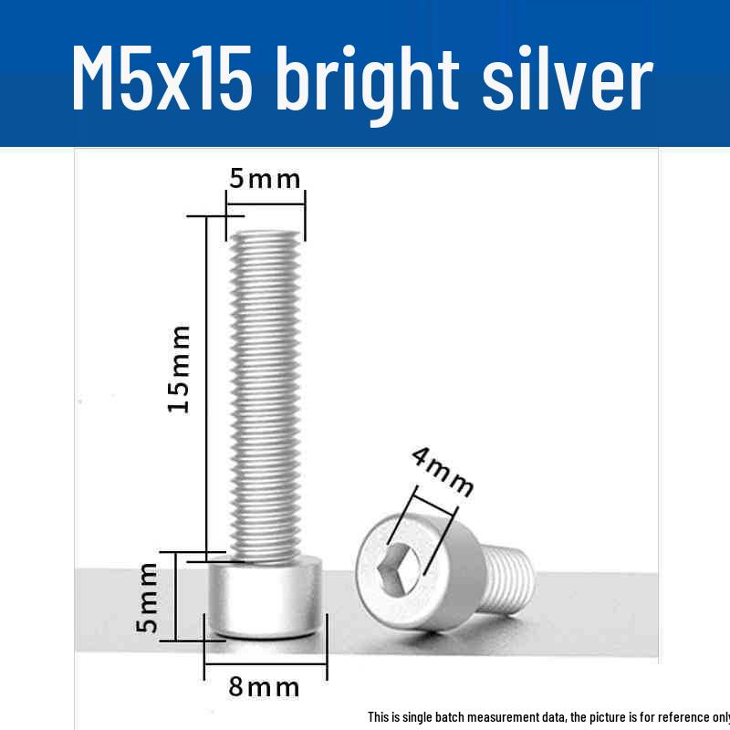 Śruby z łbem walcowym z gniazdem sześciokątnym z anodowanego aluminium M5 - Lekkie, Trwałe, Odporne na zużycie